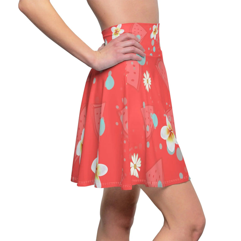 Fruity floral Skater Skirt Printify