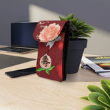 Longevity Peach cell phone wallet Printify