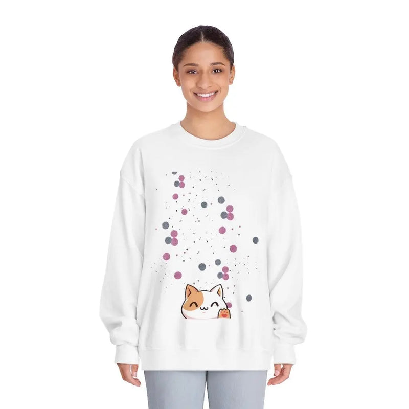 Hey there kitty sweat shirt Printify