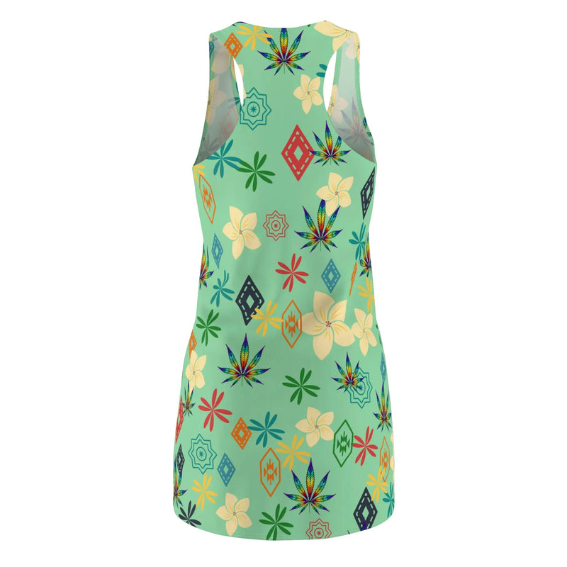 Rainbow leaf Racerback Dress Printify