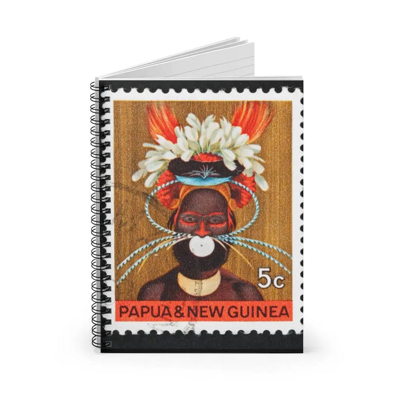 New Guinea Tribes men note bk Printify