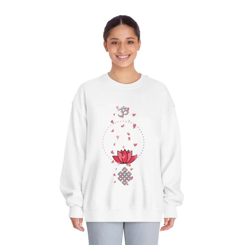 pink zen sweatshirt Printify