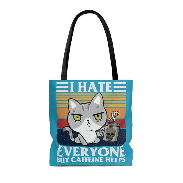 I Hate Mondays cat Tote Bag Printify