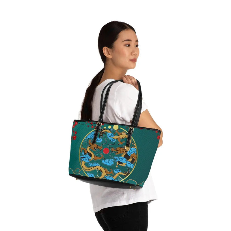 Paper Cut Dragons Shoulder bag Printify