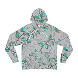 Unisex Blue vines hoodie Printify