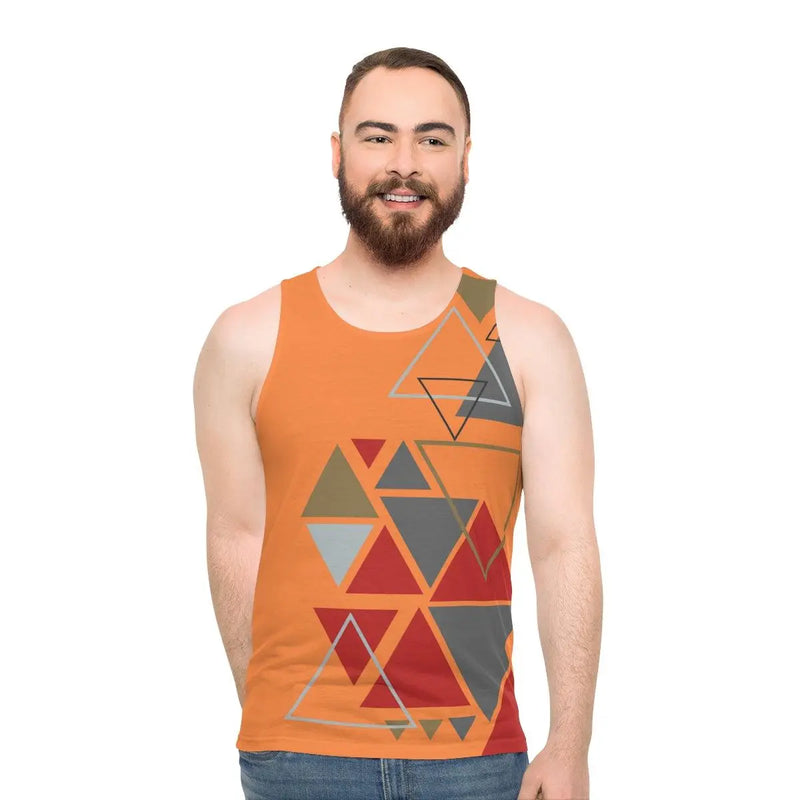 Abstract  triangles tank top Printify