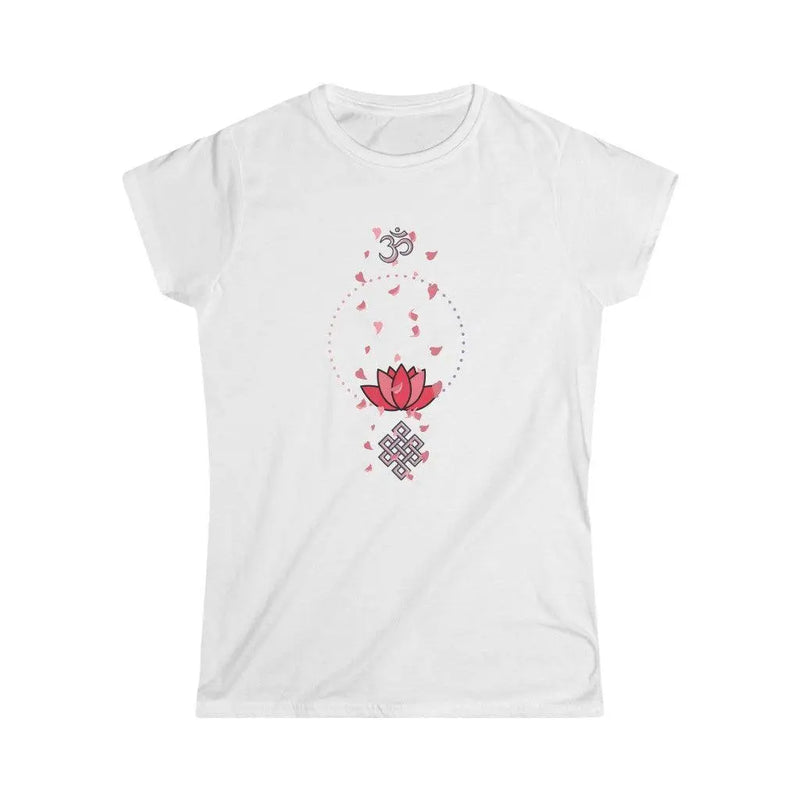 pink zen slim T Printify