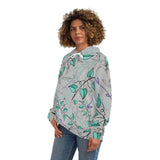 Unisex Blue vines hoodie Printify