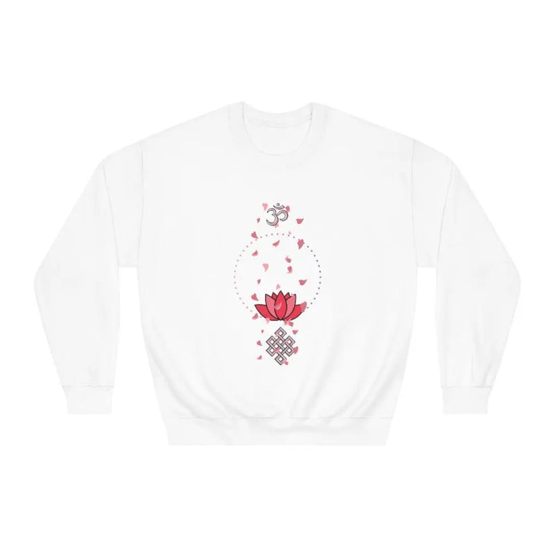 pink zen sweatshirt Printify