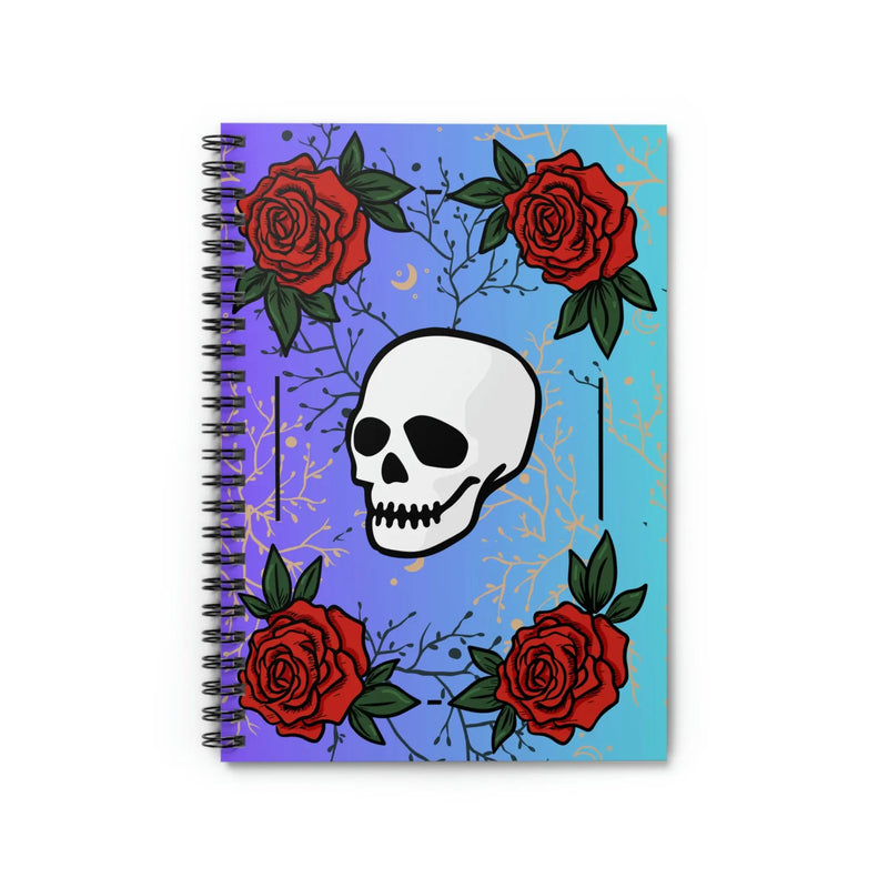 Skull n Roses - Ruled Line Printify