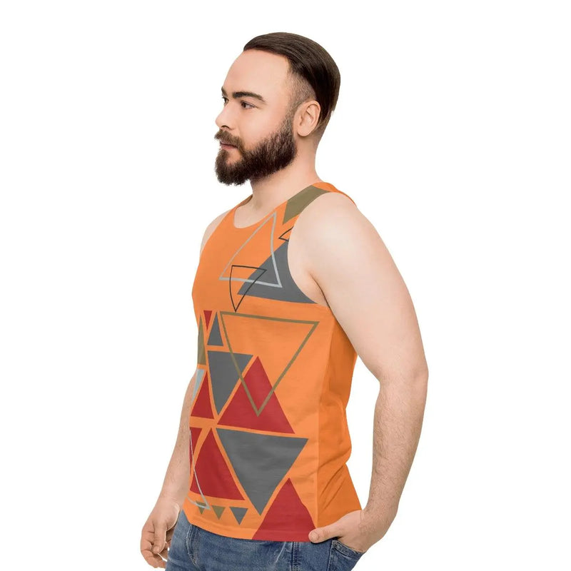 Abstract  triangles tank top Printify