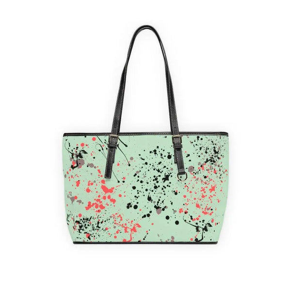 Black Paint splatter shoulder bag Printify