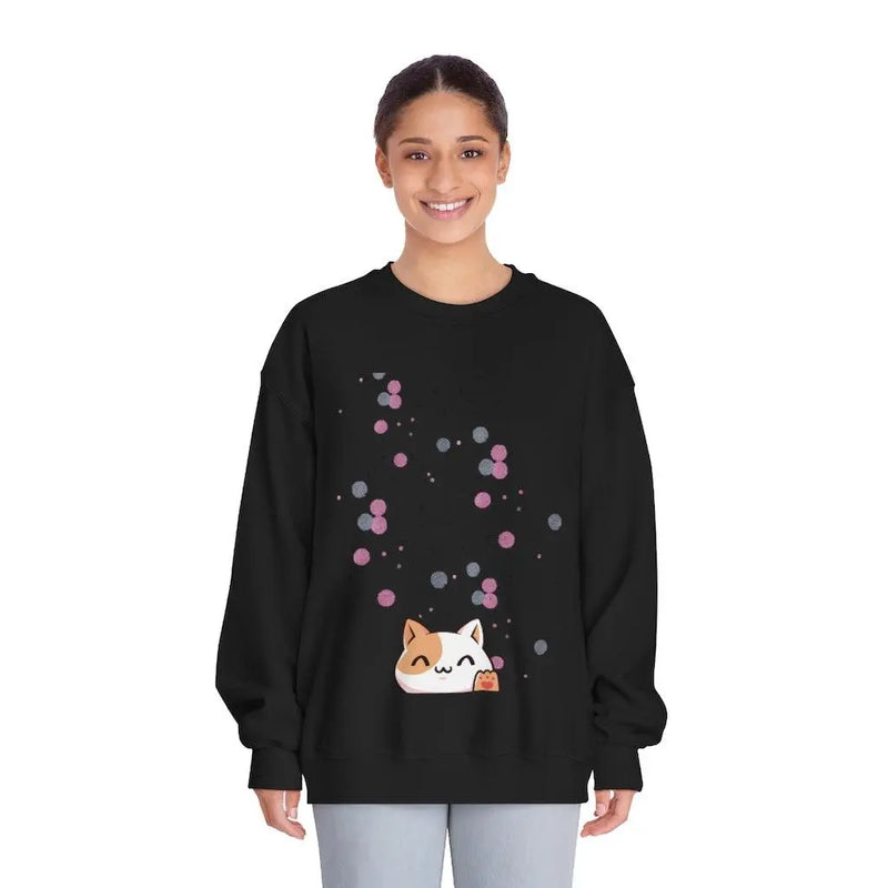 Hey there kitty sweat shirt Printify