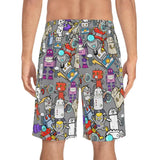 Robo Frenzy Board Shorts Printify