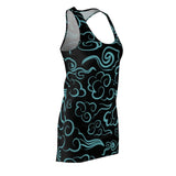 Swirling clouds razer back tank dress Printify