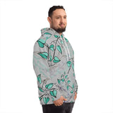 Unisex Blue vines hoodie Printify