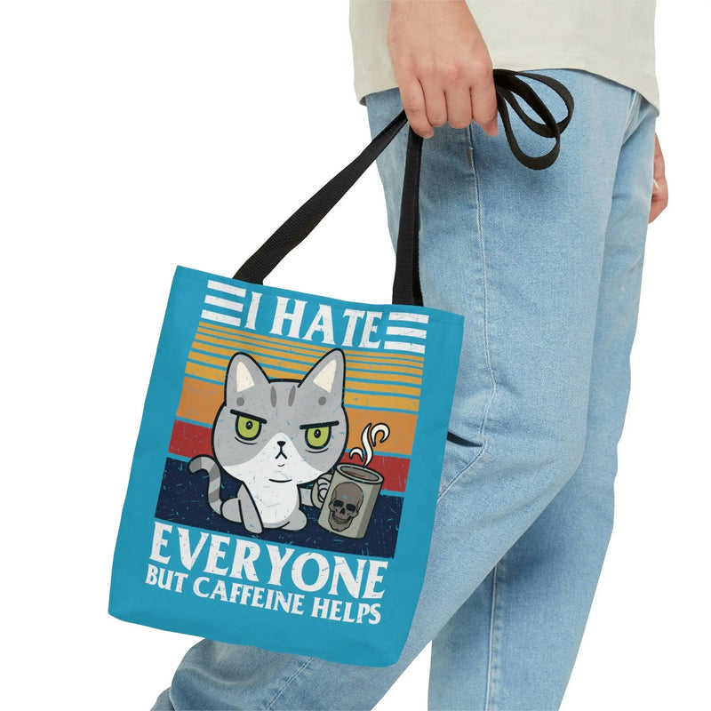 I Hate Mondays cat Tote Bag Printify