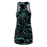 Swirling clouds razer back tank dress Printify