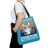 I Hate Mondays cat Tote Bag Printify