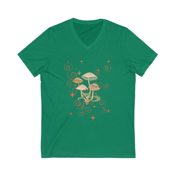 Womens Magic mushroom v neck T Printify