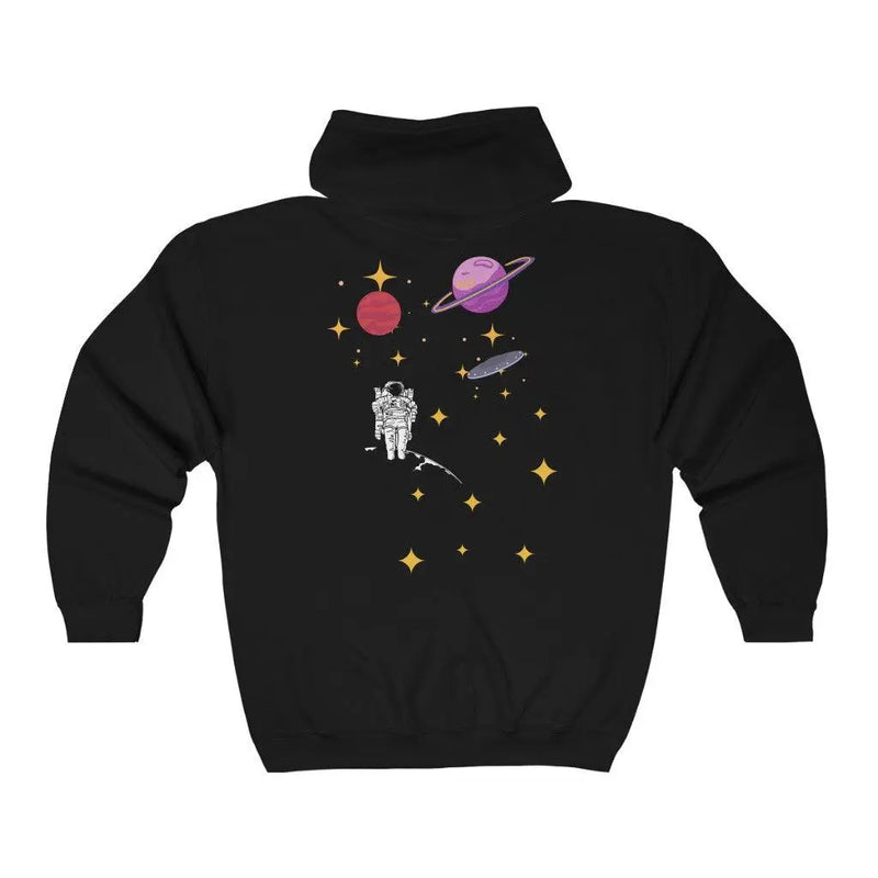 space dude zip up hoodie Printify