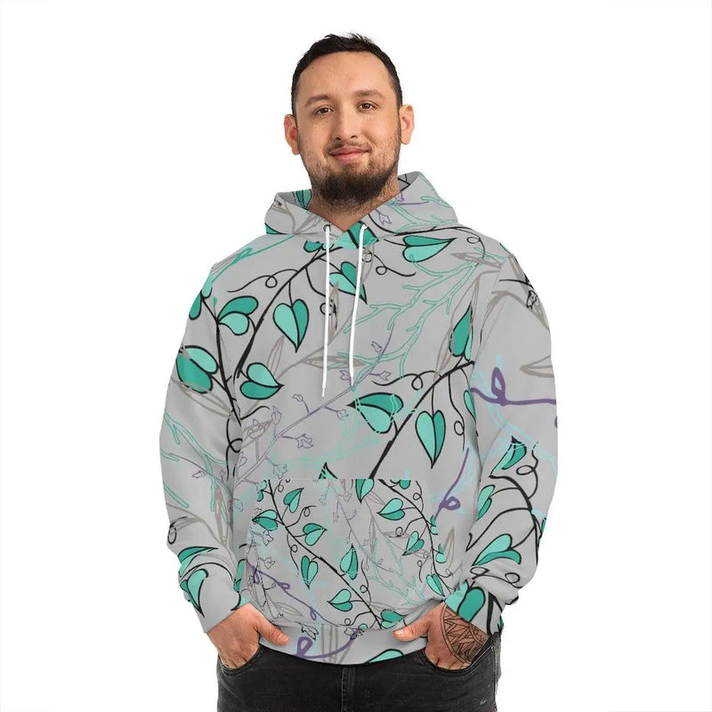 Unisex Blue vines hoodie Printify