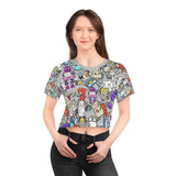 Women Robo frenzy crop T Printify