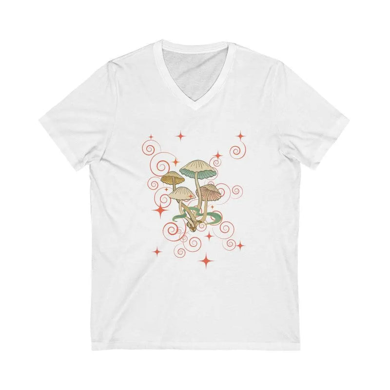 Womens Magic mushroom v neck T Printify