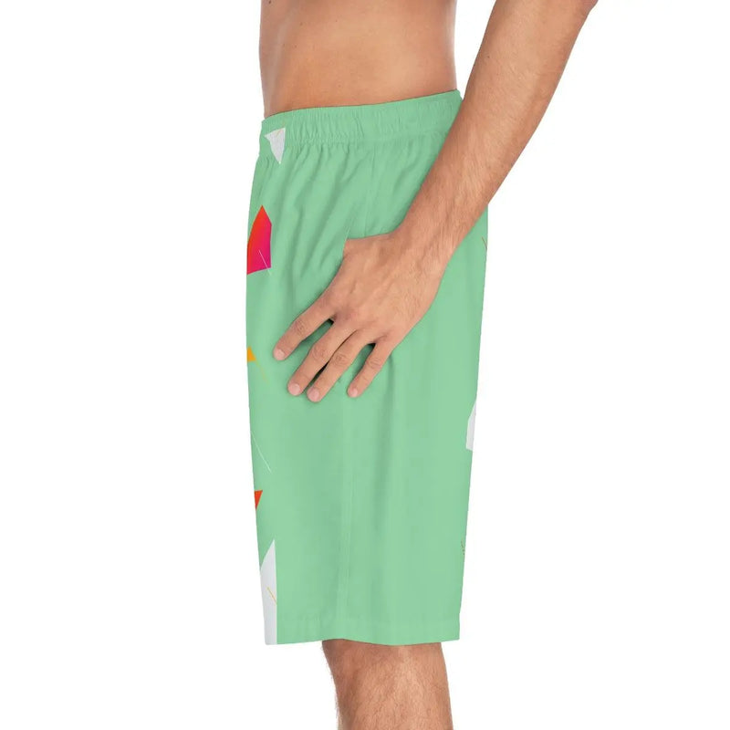 Abstract triangle 2 Board Shorts Printify