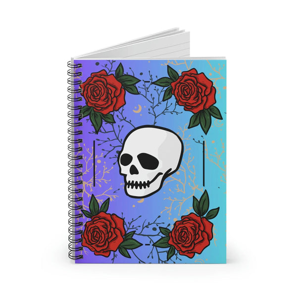 Skull n Roses - Ruled Line Printify