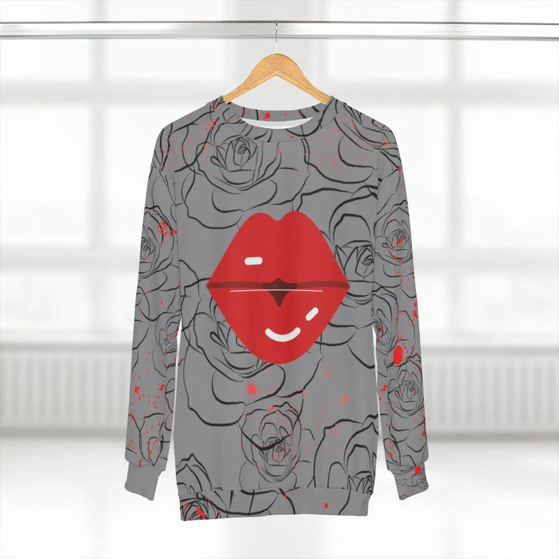 Glossy lips Sweatshirt Printify