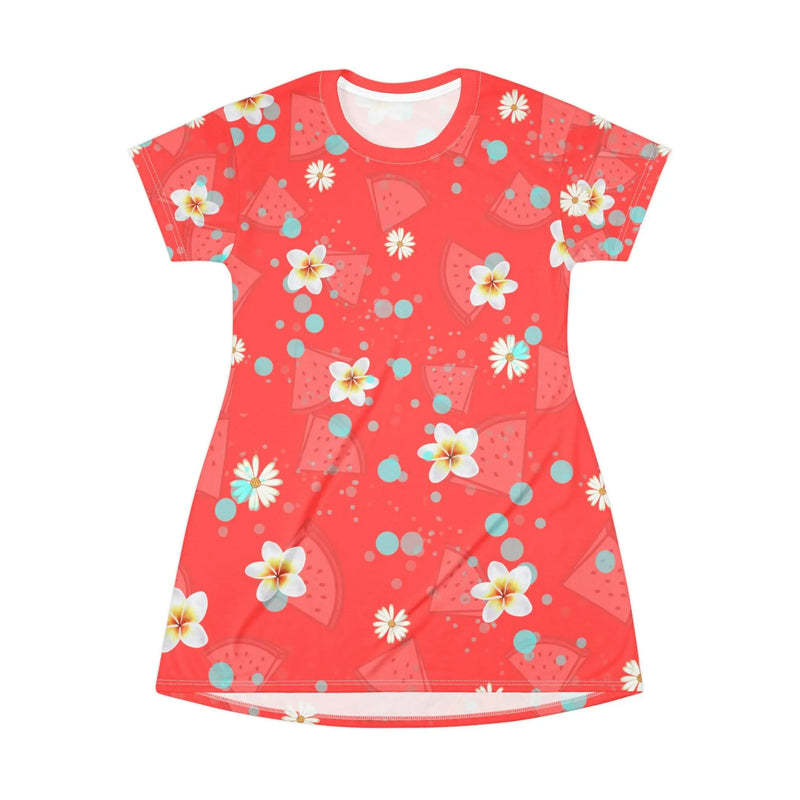 Fruity floral T-Shirt Dress Printify