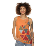 Abstract  triangles tank top Printify