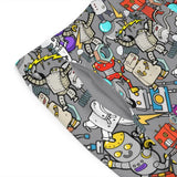 Robo Frenzy Board Shorts Printify