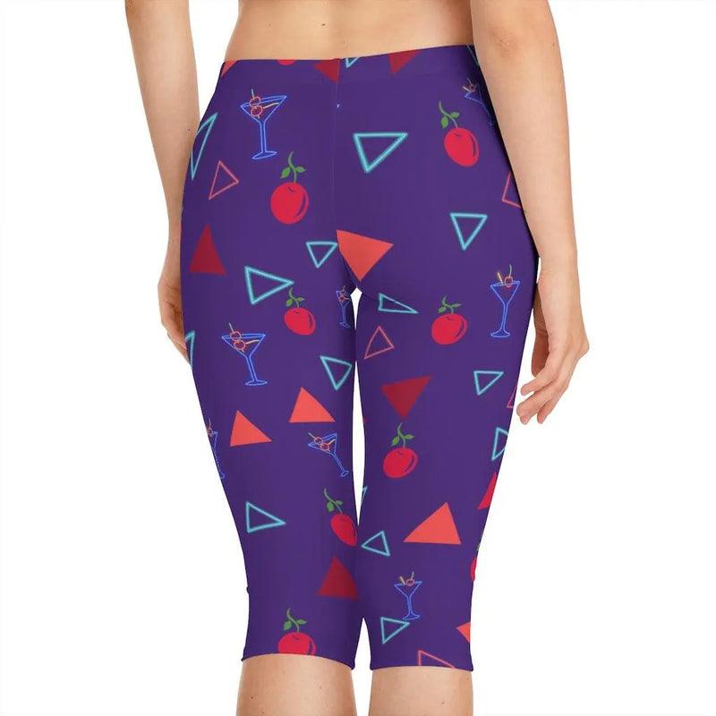 Martini time Capri Leggings Printify