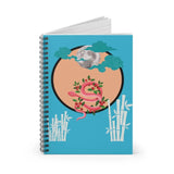 snake in the moon notebook Printify