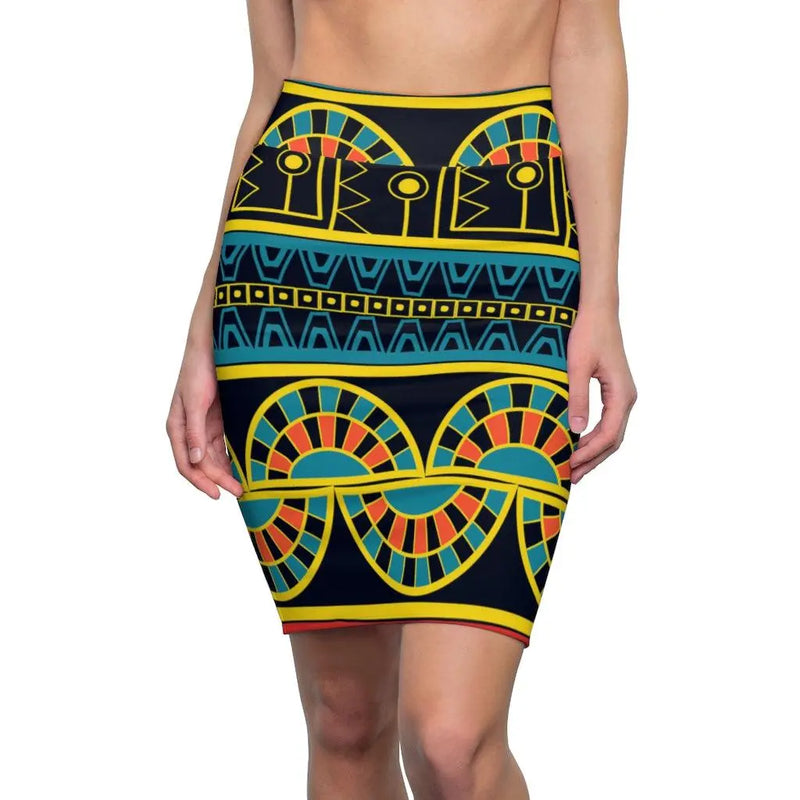 Tribal print Pencil Skirt Printify