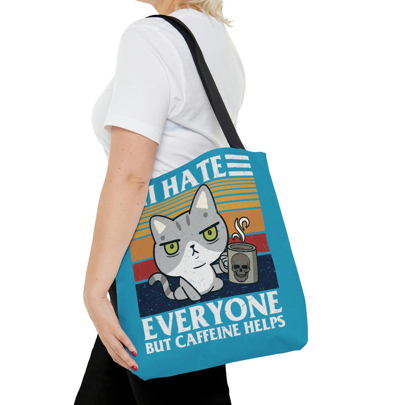 I Hate Mondays cat Tote Bag Printify