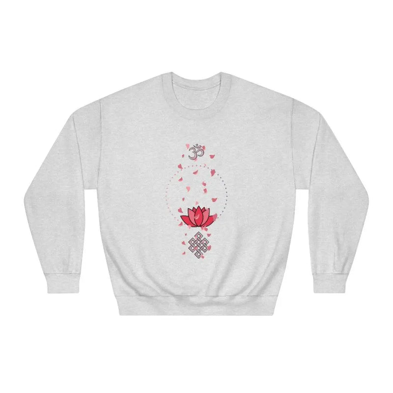 pink zen sweatshirt Printify