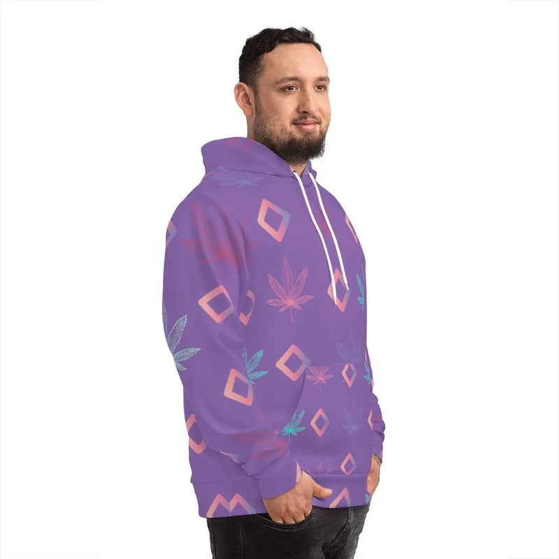 Gradient Cannabis Hoodie Printify