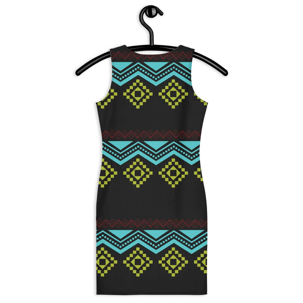 Aztec print tank dress Chocolate Sushie Graphics