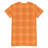 Tribal sun T-shirt dress Chocolate Sushie Graphics