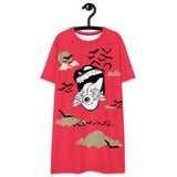 Freaky nite sky T-shirt dress Chocolate Sushie Graphics