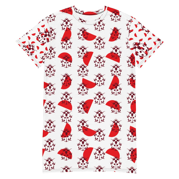 Lady bug love T-shirt dress Chocolate Sushie Graphics