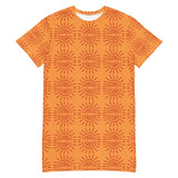 Tribal sun T-shirt dress Chocolate Sushie Graphics