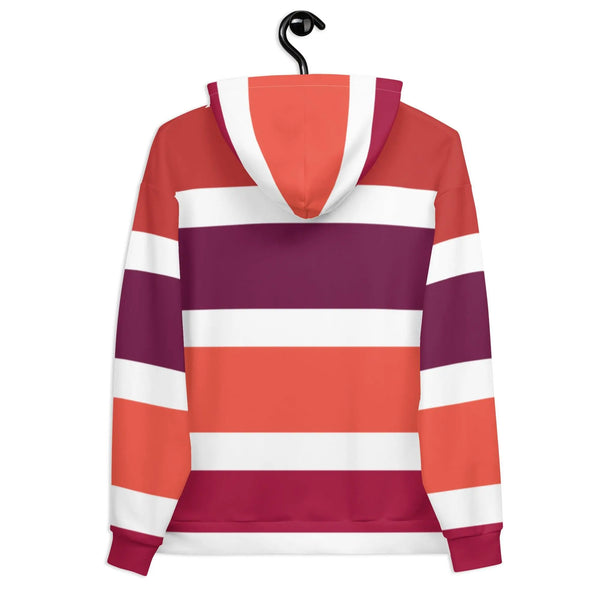 Autum Stripes Hoodie Chocolate Sushie Graphics