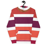 Autum Stripes Hoodie Chocolate Sushie Graphics