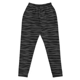 Women's  Grey Tiger Joggers Chocolate Sushie Graphics