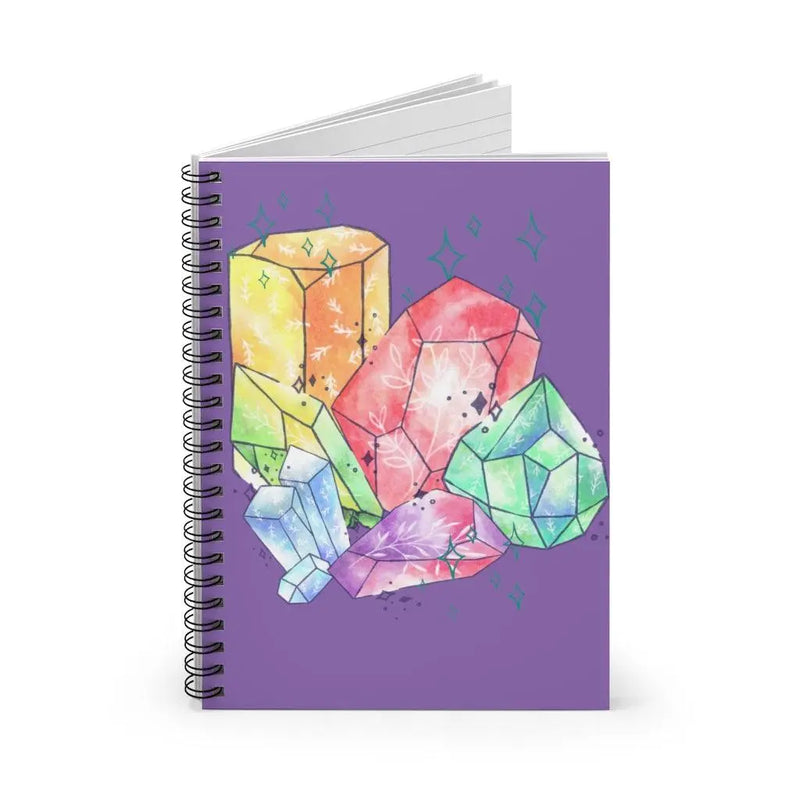 Crystal garden spiral notebook Printify