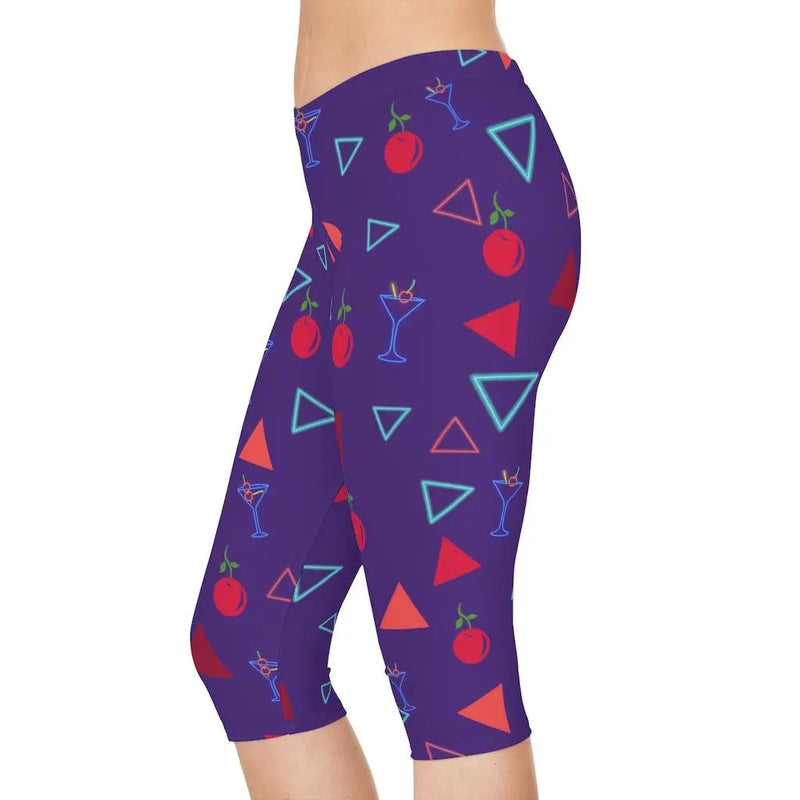 Martini time Capri Leggings Printify